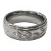 8 mm Tungsten Diamond Band with Diamond Cut, one diamond 0.02 ctw